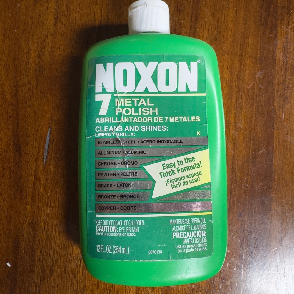 Noxon 7 Metal Polish Liquid Cleaner for Stainless Steel Brass Copper 12 fl oz